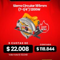 SIERRA CIRCULAR 1200W 7 1/4°/185MM X 20MM+ACCESORIOS CS18578-4