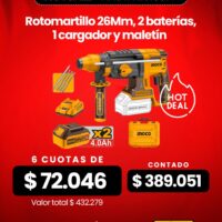 ROTOMARTILLO 2.5J 20V BL CON KIT-INGCO CRHLI202287-4