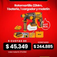 ROTOMARTILLO 2J 20V BL CON KIT-INGCO CRHLI202081-4
