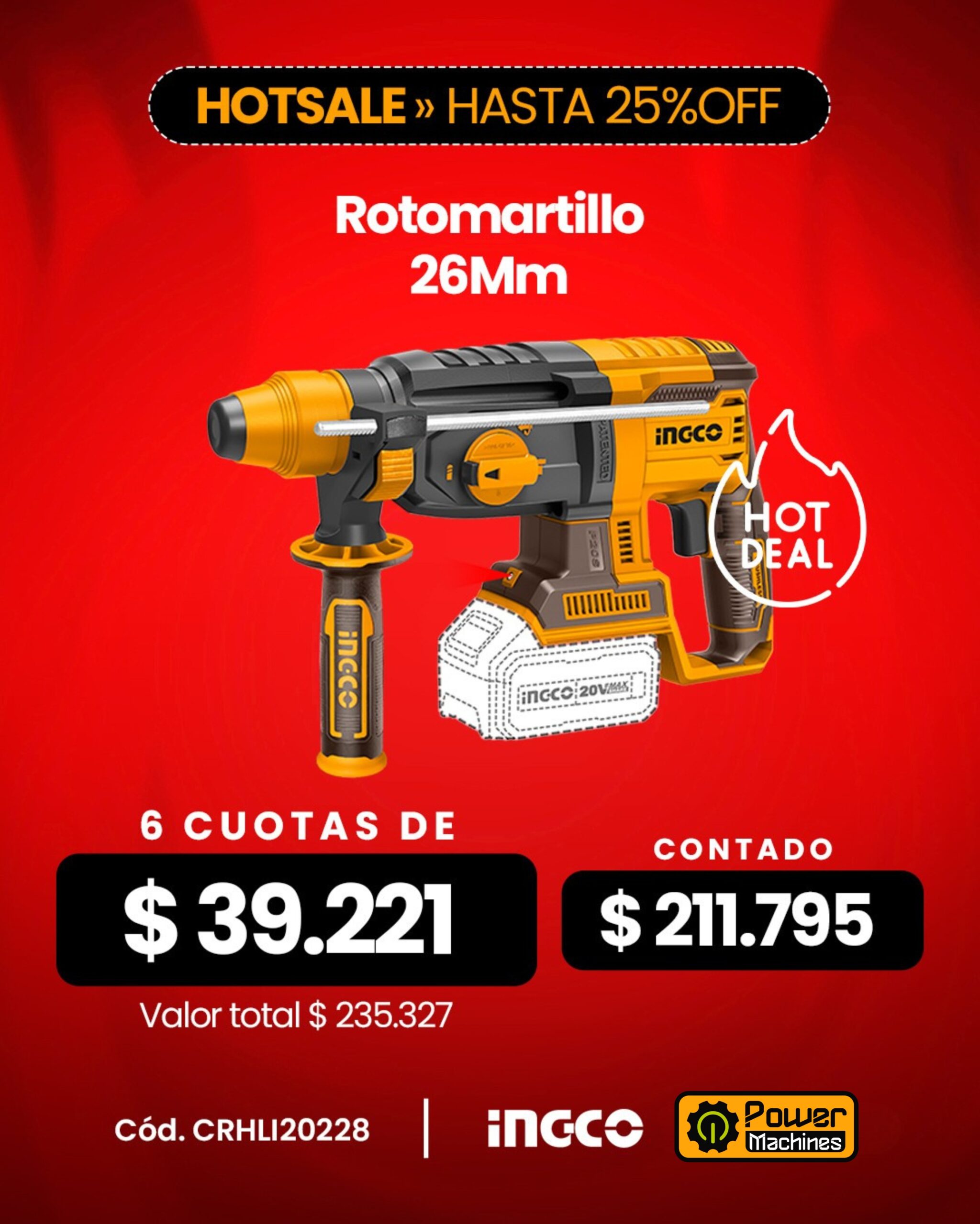 MANDRIL DE 13MM ROSCA 1/2`-INGCO KC1301