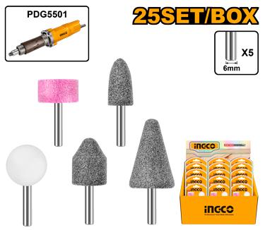 PUNTAS MONTADAS P/AMOL RECTA X 5PCS-INGCO AKB0502