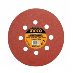 BLISTER X5 HOJAS DE LIJA 5° /125MM PARA LIJADORA ORBITAL AKRS125051