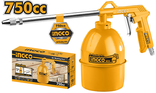 PISTOLA LIMPIEZA PARA COMPRESOR 215MM/0.75LT-INGCO AWG1001