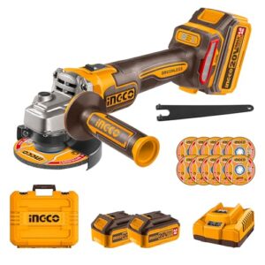 AMOLADORA ANG 4 1/2° / 115MM 20V 1000W C/KIT-INGCO CAGLI271532-4