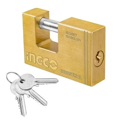 CANDADO ANTIPALANCA BRONCE 60MM-INGCO DBBPL0602 - Imagen 2