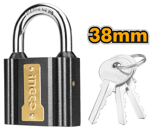 CANDADO HIERRO 38MM-INGCO DIPL0401