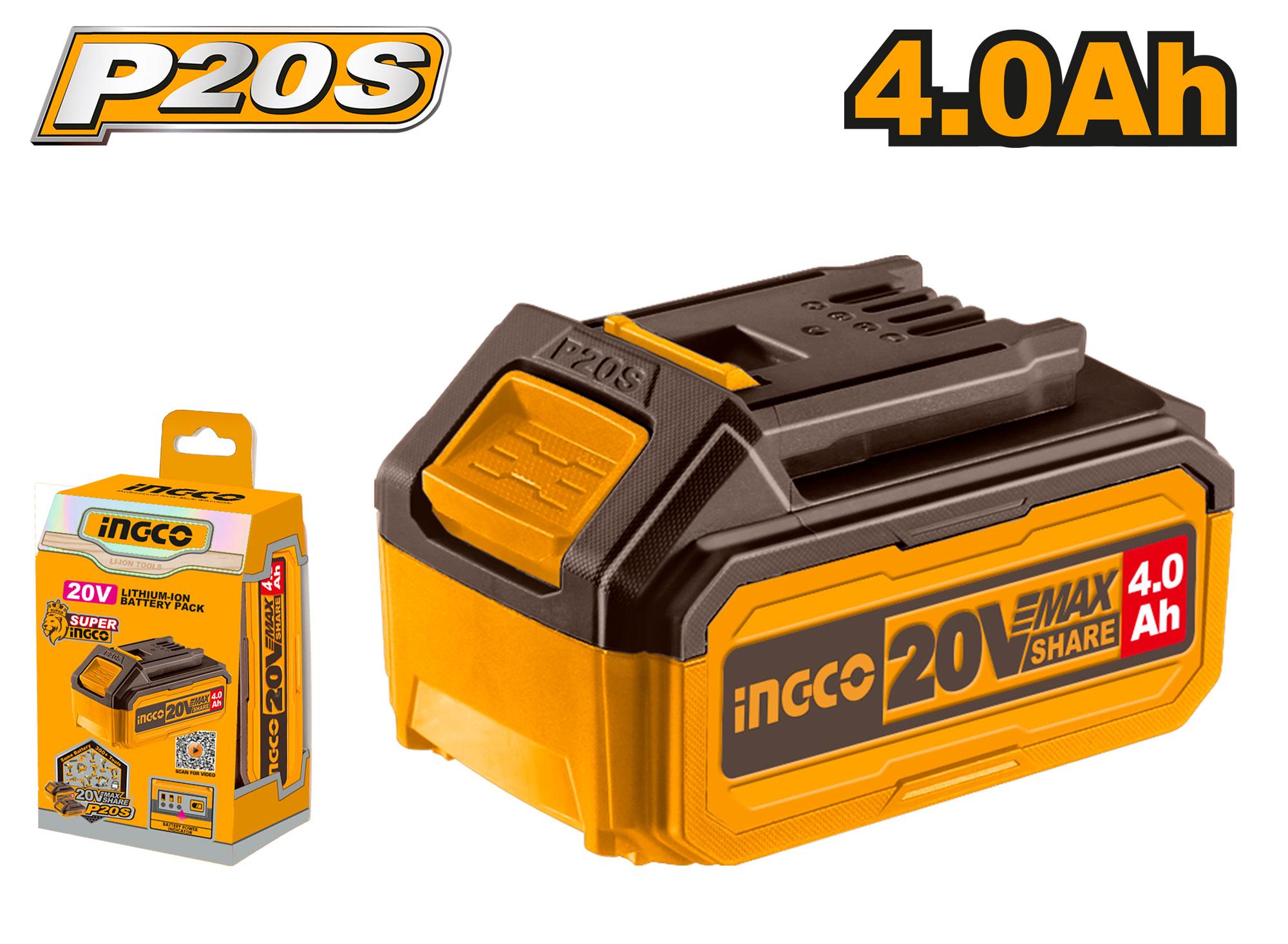 BATERIA 20V 4.0 AH - INGCO FBLI20021 - Imagen 2