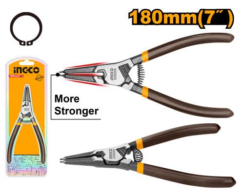 PINZA SEEGER RECTA INTERNA 7'' /180MM INDUSTRIAL HCCP261801