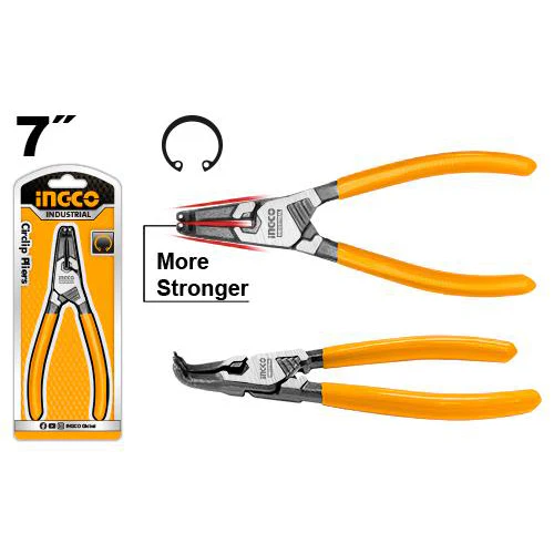 PINZA SEEGER CURVA INTERNA 7'' /180MM INDUSTRIAL HCCP261804