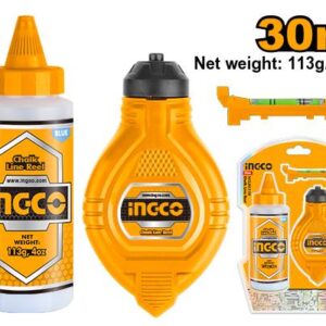 PLOMADA TRAZADORA CON POLVO Y NIVEL-INGCO HCLR0130