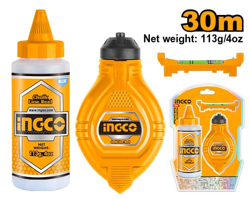 PLOMADA TRAZADORA CON POLVO Y NIVEL-INGCO HCLR0130