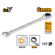 LLAVE CRIQUE COMBINADA 6MM INDUSTRIAL HCSPAR061
