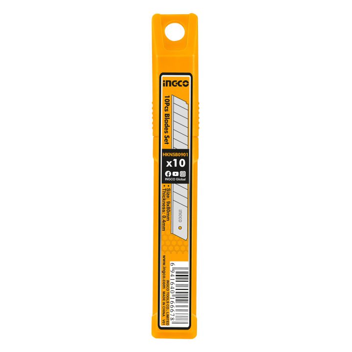 BLISTER X10 HOJAS PARA CUTTER 9 X80MM HKNSB0901