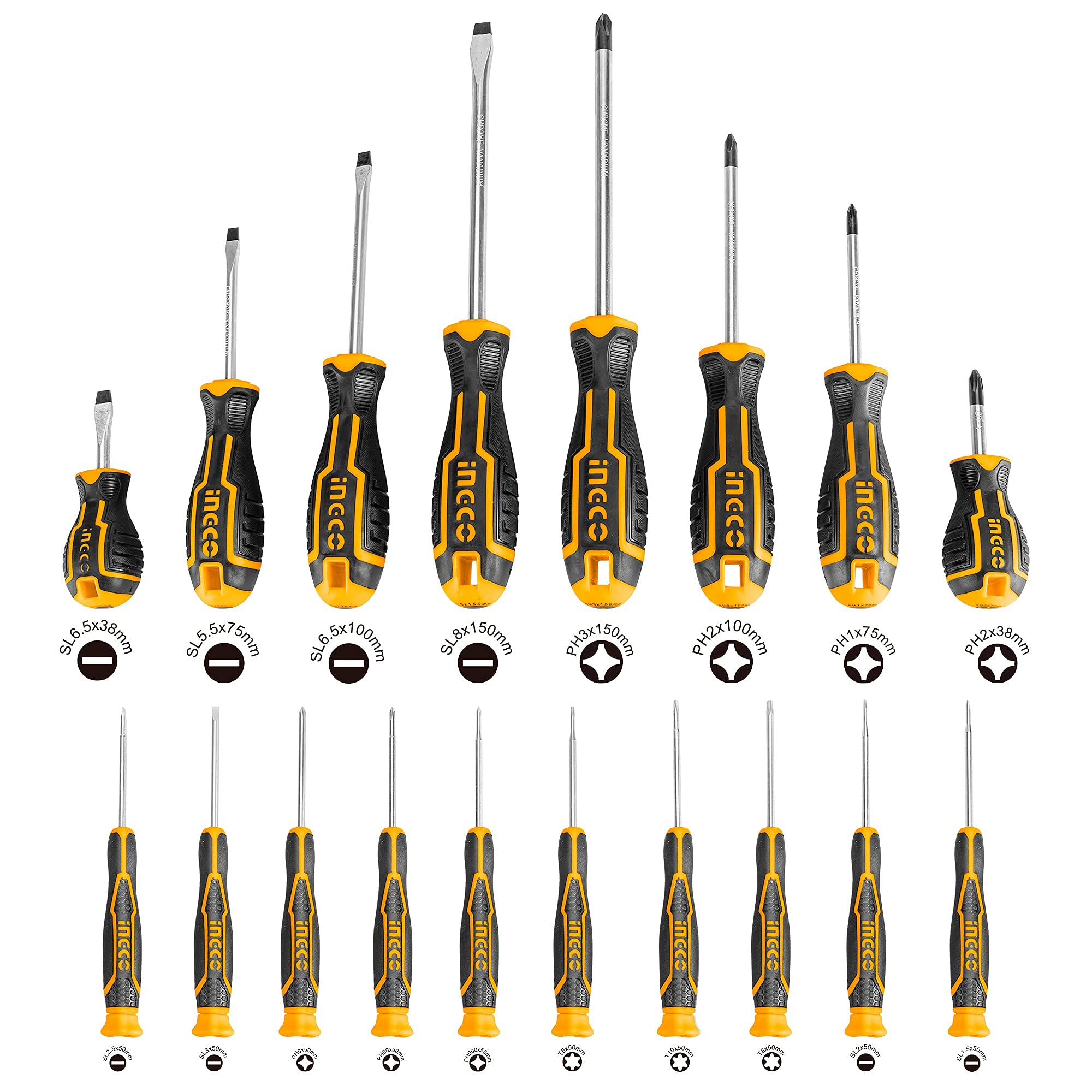 DESTORNILLADORES DE PRECISION X18 PCS-INGCO HKSD1828 - Imagen 2