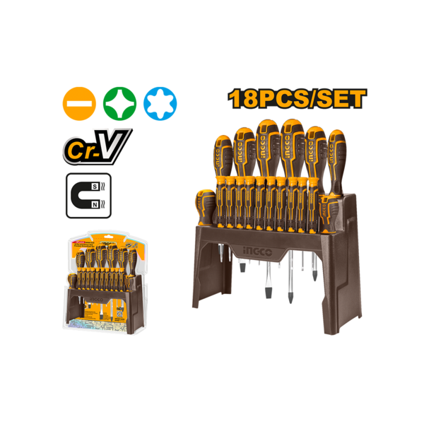 DESTORNILLADORES DE PRECISION X18 PCS-INGCO HKSD1828