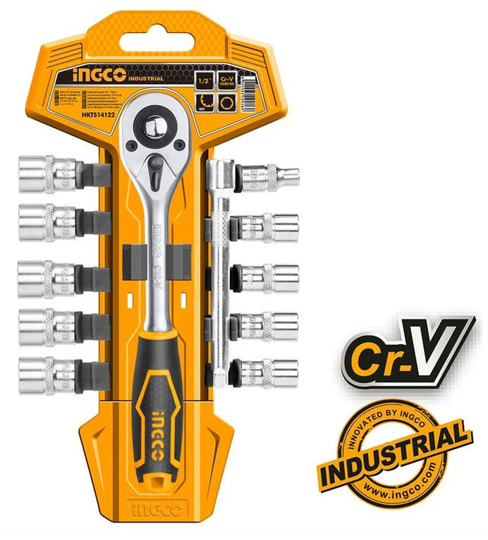 LLAVES Y BOCALLAVES MILIMETRICAS 1/4" SET X 12 PCS HKTS14122