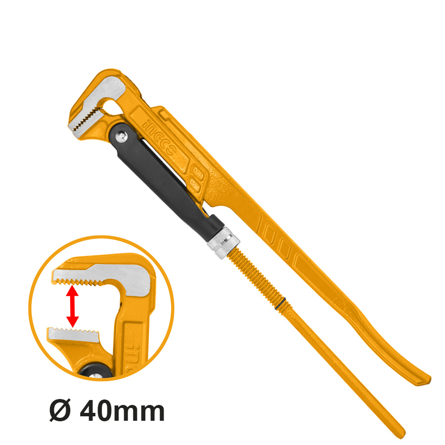 LLAVE PARA CAÑERIA TIPO SUECA APERT 40MM-INGCO HPW04011 - Imagen 2