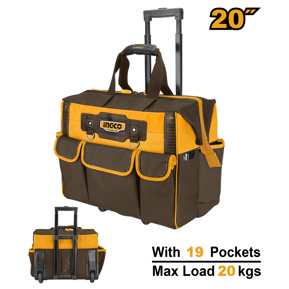 BOLSO RIGIDO CARRITO 5 BOLSILLOS 20''-INGCO HRRTB2015 - Imagen 3