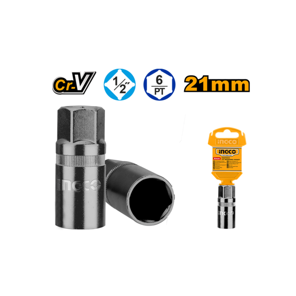 BOCALLAVES HEXAG 21MM SACABUJIA- INGCO HSPS12211 - Imagen 2