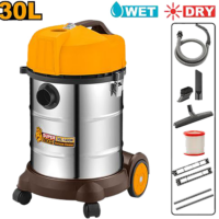ASPIRADORA 30L AGUA Y POLVO  800W  ACERO INOX VC14301-4