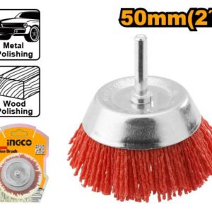 CEPILLO COPA RIZADO NYLON 2° /50MM-INGCO WB30505