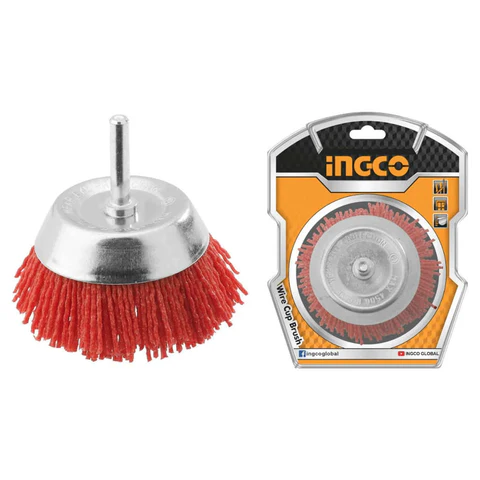 CEPILLO COPA RIZADO DE NYLON PARA TALADRO 75MM WB30755