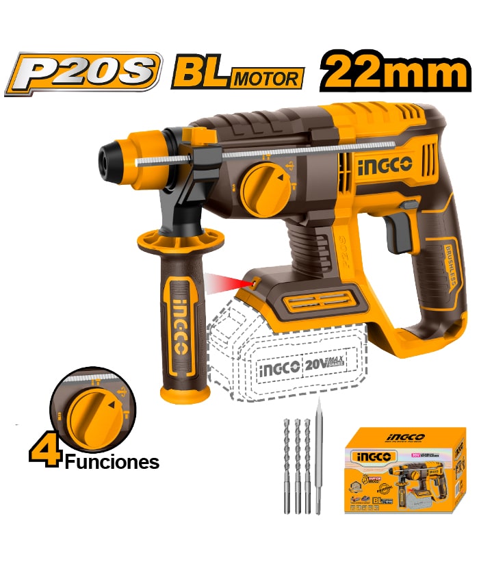 ROTOMARTILLO 2J 20V BL-INGCO CRHLI20208