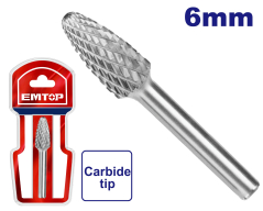 FRESA ARBOL TUNGSTENO 8MM X 6MM- EMTOP EHRRC0605