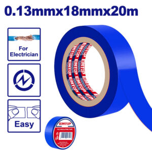CINTA AISLADORA AZUL PVC 18MM X 18M 0,13MM-EMTOP EMPN1010
