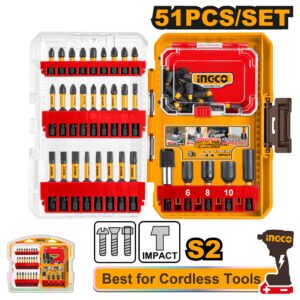 PUNTAS PARA ATORNILLADOR DE IMPACTO X51 PCS-INGCO AKDL25106