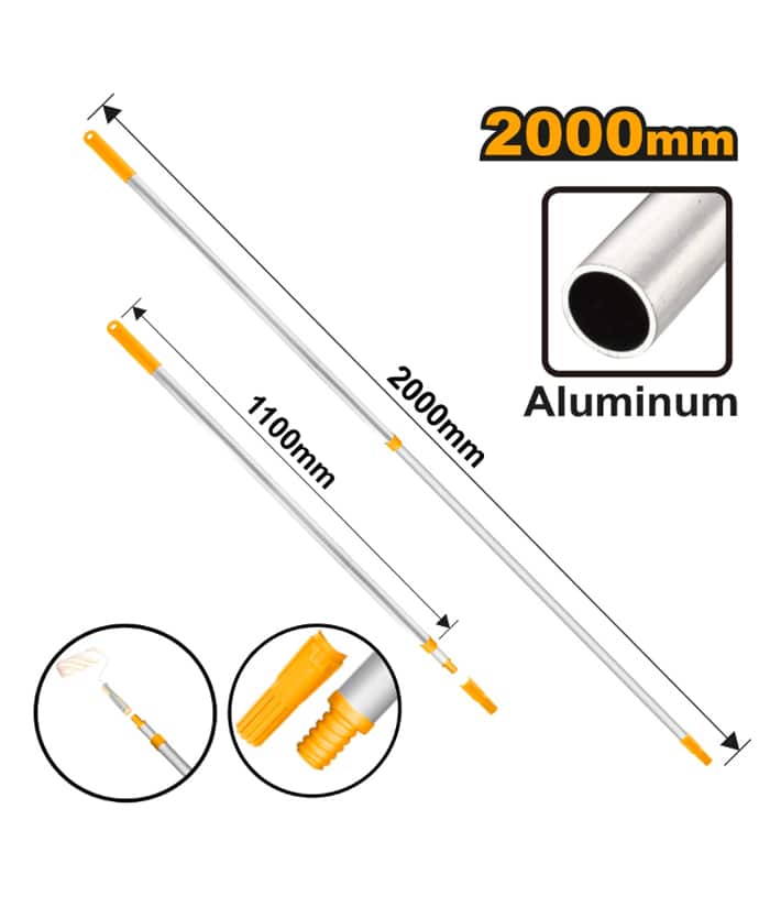 MANGO TELESCOPICO EXTEN ALUMINIO 2 MTS-INGCO HRCEP0201