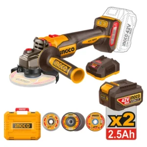 AMOLADORA ANG 4 1/2° / 115MM 42V 1280W CON KIT-INGCO CAGLI4128112-4