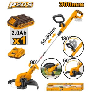 BORDEADORA 300MM 20V CON RUEDA GUIA - INGCO CGTLI20328