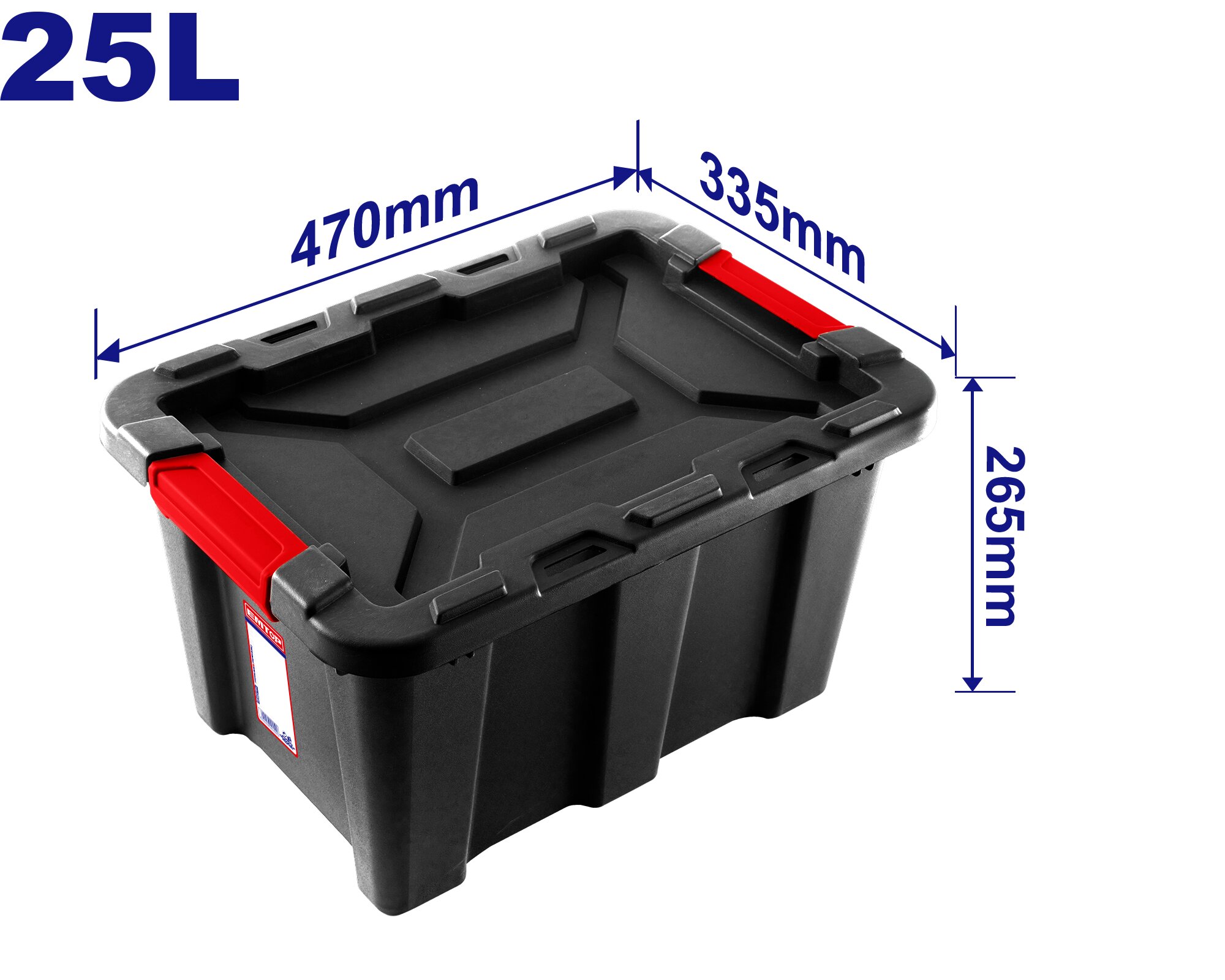 CONTENEDOR ORGANIZADOR PLASTICO 25LT - EMTOP EMTB3325