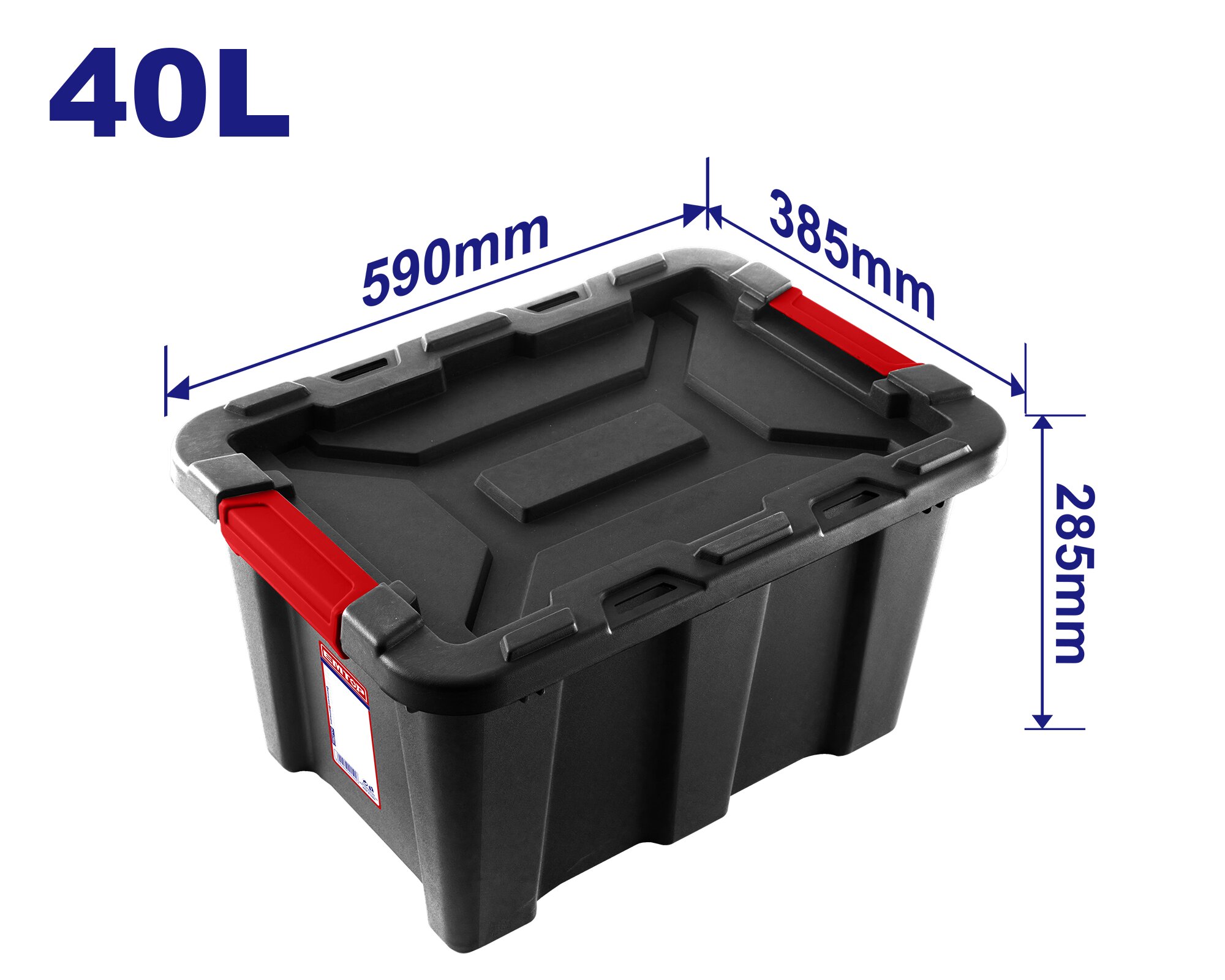 CONTENEDOR ORGANIZADOR PLASTICO 40LT - EMTOP EMTB3340
