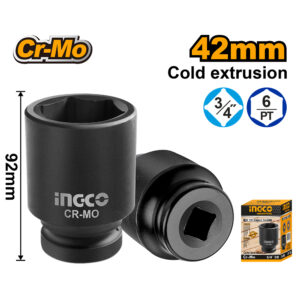 TUBOS DE IMPACTO ENCASTRE 3/4' 42MM -INGCO HHIS3442L