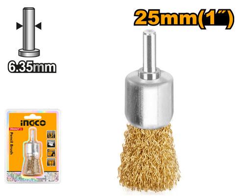 CEPILLO COPA RIZADO 1° /25MM PARA TALADRO INGCO WB70241