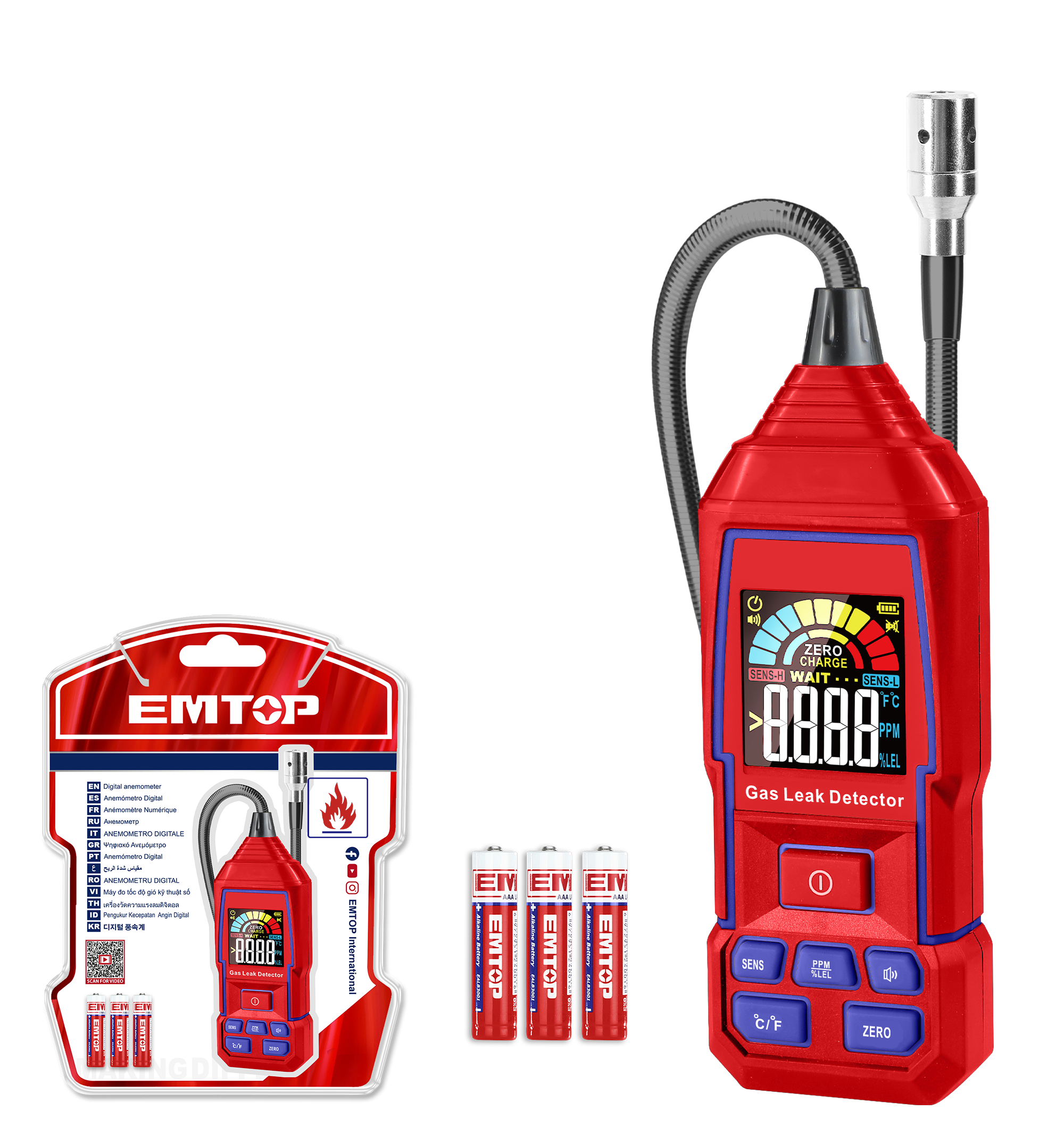 DETECTOR DE FUGA GAS/COMBUSTIBLE- EMTOP EAGA35031