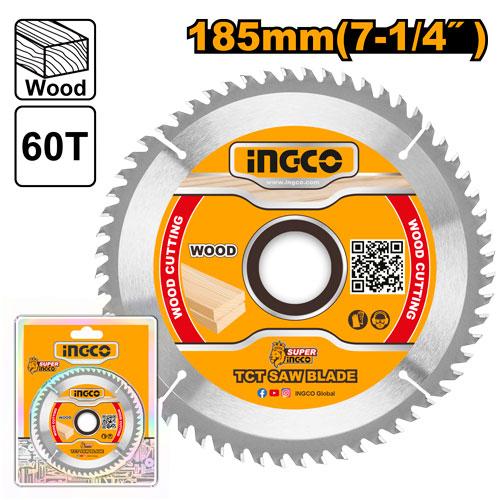 DISCO PARA SIERRA CIRCULAR 185MM 60D-INGCO TSB118513