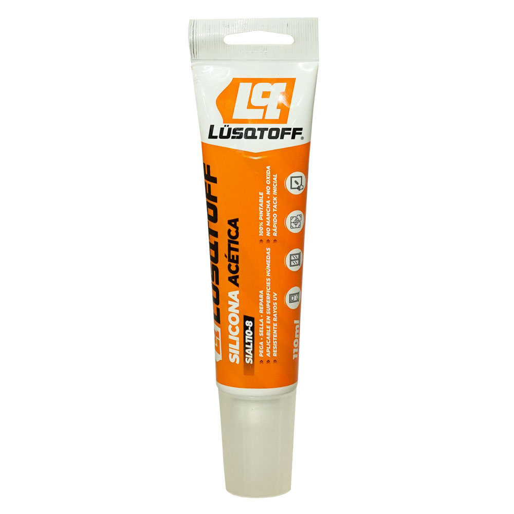 SILICONA ACETICA PINTABLE LUSQTOFF SIAL110-8