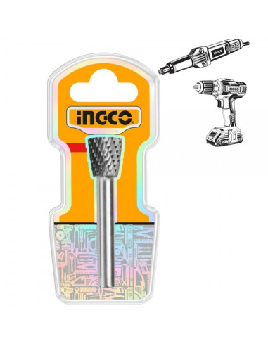 FRESA ROTATIVA TUNGSTENO CONICA INV 6MM- INGCO HRRC0604