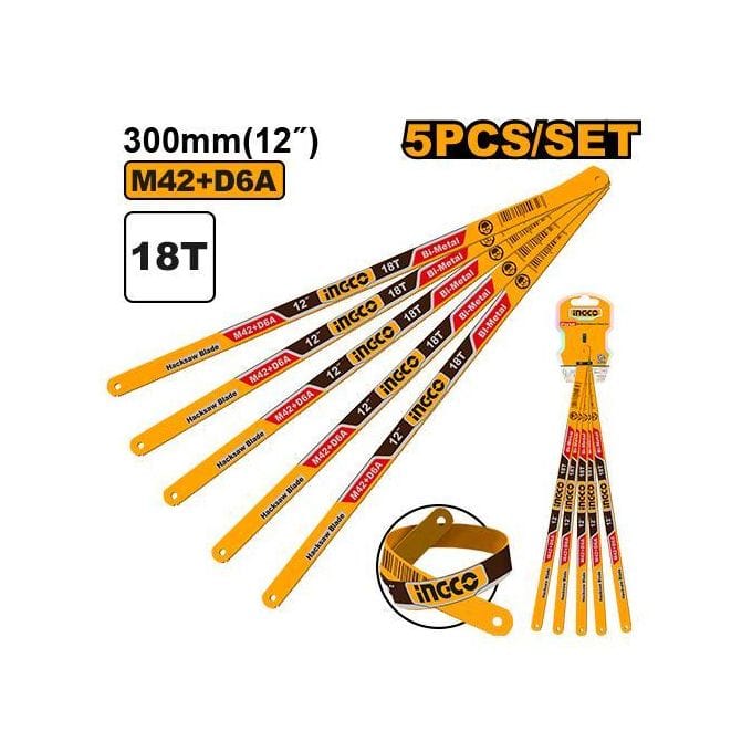 HOJAS SIERRA BIMETALICA X 5PCS 18D-INGCO HSBKT12185