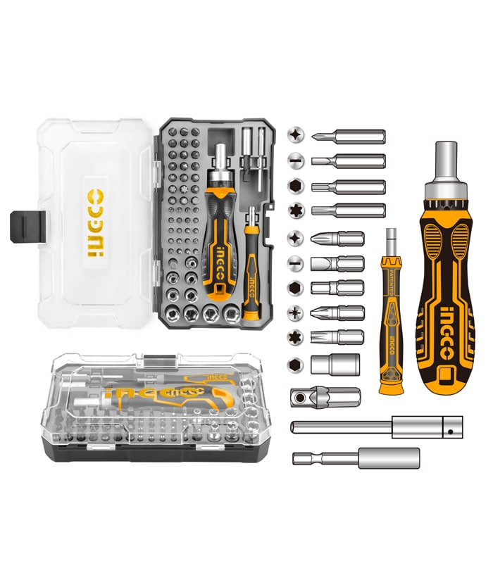 DESTORNILLADORES Y PUNTAS SET BOX X 55PCS-INGCO HKSDB0558 - Imagen 2