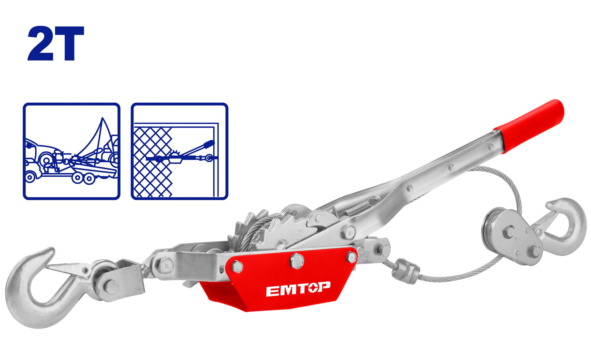 TIRACABLE MANUAL 2TN CABLE 4.8MM X 2.8MT-EMTOP EMJU1020