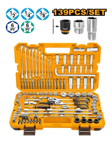 CAJA HERRAMIENTAS X 139PCS MALETIN-INGCO HKTHP21391