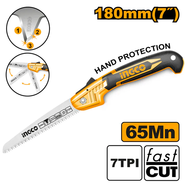 SIERRA PLEGABLE 7`/180MM-INGCO HFSW1806