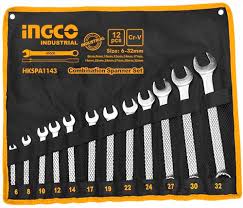 LLAVES COMBINADAS 12 PCS 6-32MM CON ESTUCHE INGCO HKSPA1143