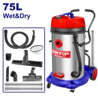 ASPIRADORA  75L AGUA/POLVO 1200W EMTOP EVRC2401