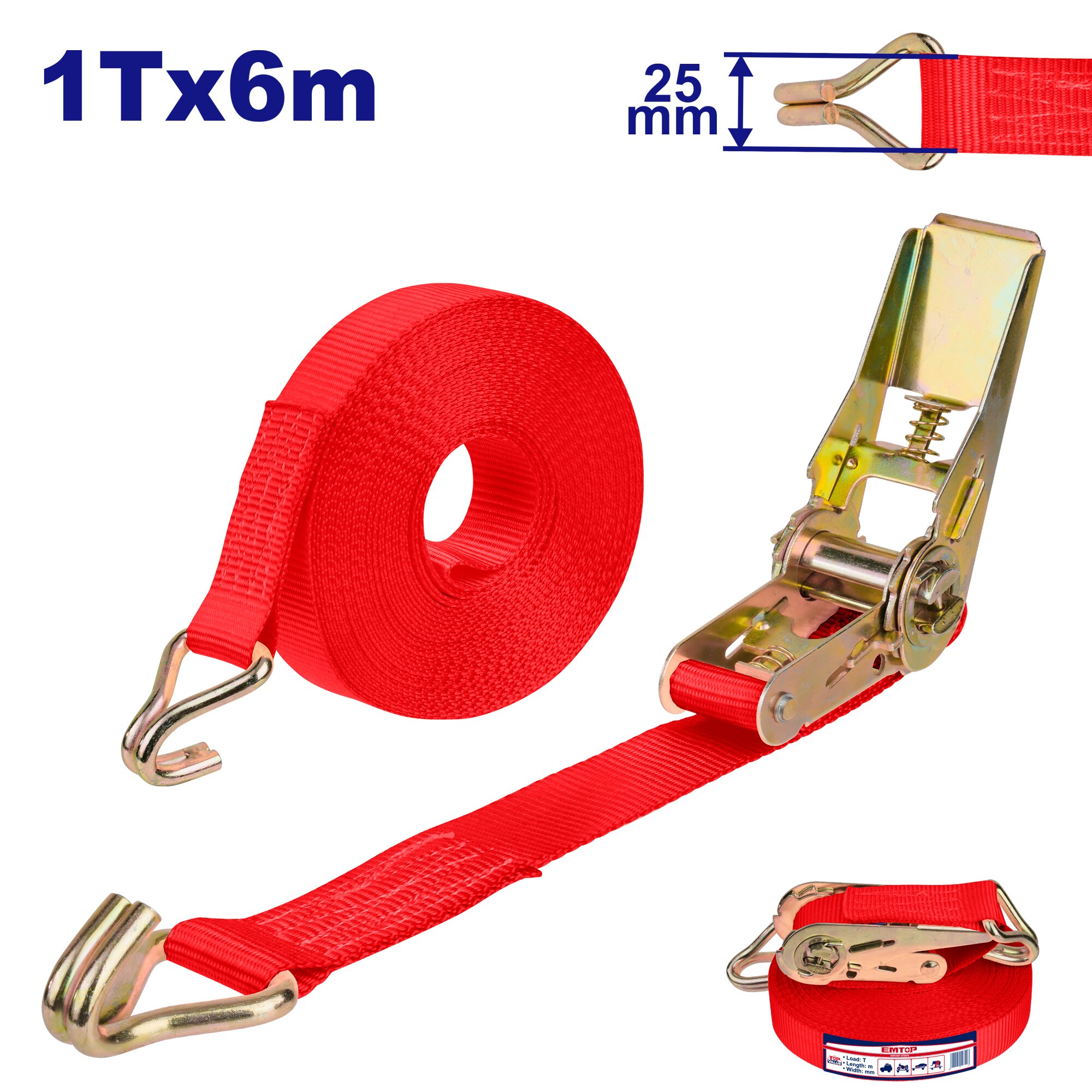 CRIQUE COMPLETO 6MX25MM 1TN EMPTO EMRT13106