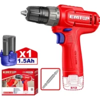 TALADRO ATORNILLADOR 12V USB 20NM 10MM-EMTOP ECDL12456